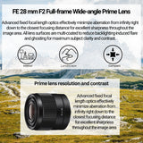 Sony FE 28mm f/2.0 E-Mount Prime Lens