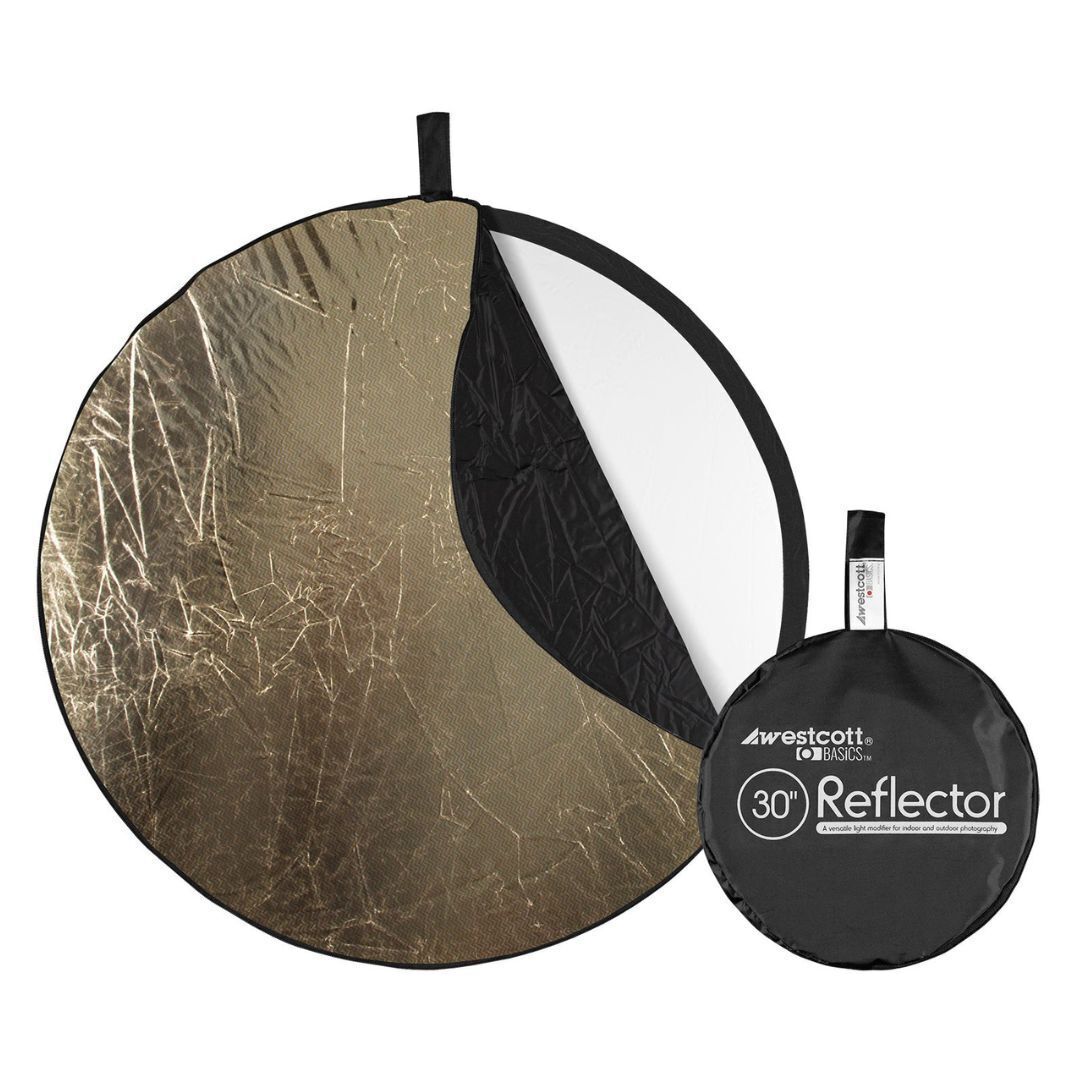 Westcott Collapsible 5-In-1 Reflector with 30-Inch Sunlight Surface for Portraits Photography