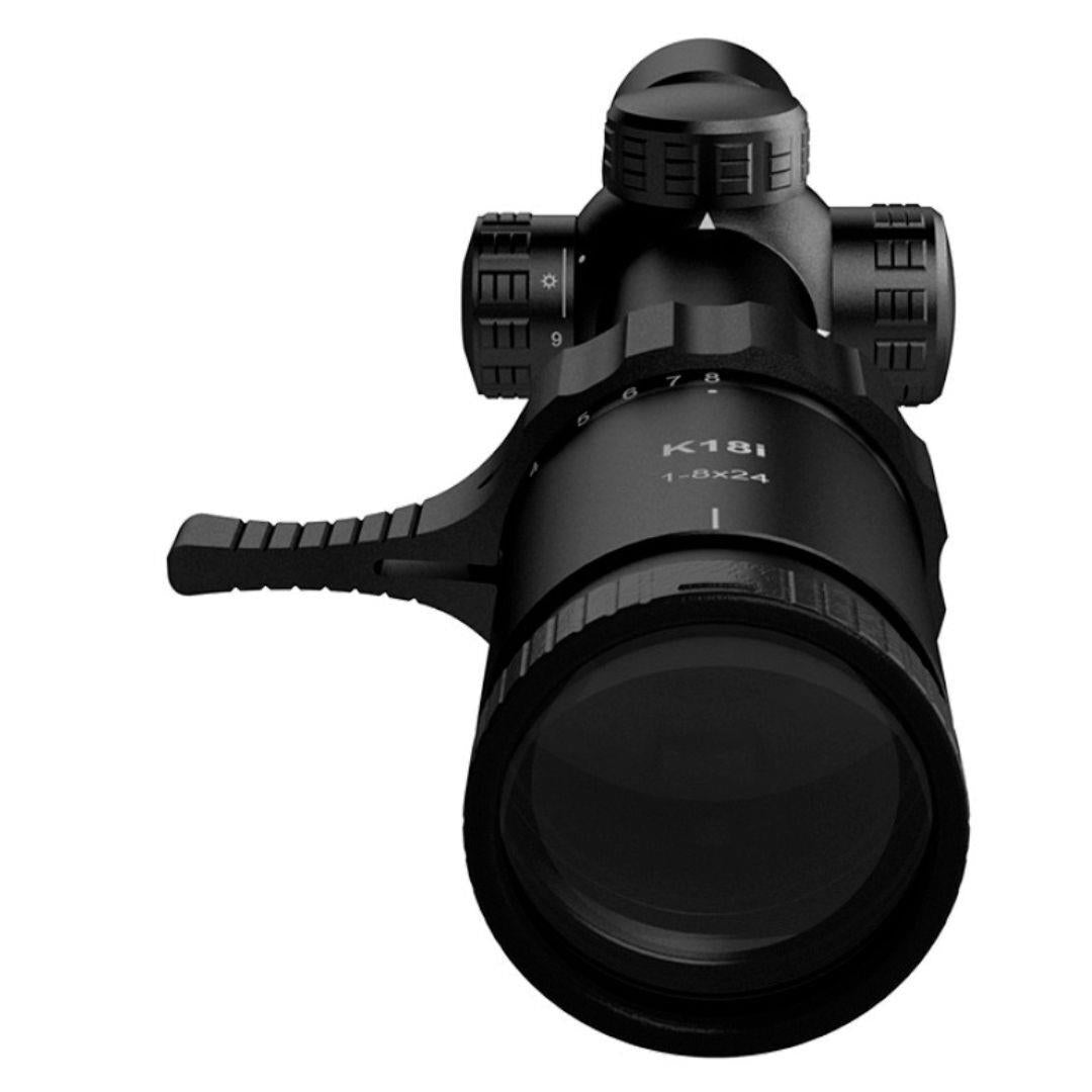 SWAROVSKI OPTIK Kahles K18i 1 to 8x24i Riflescope with 3GR Reticle and 128-Feet Wide Field Of View