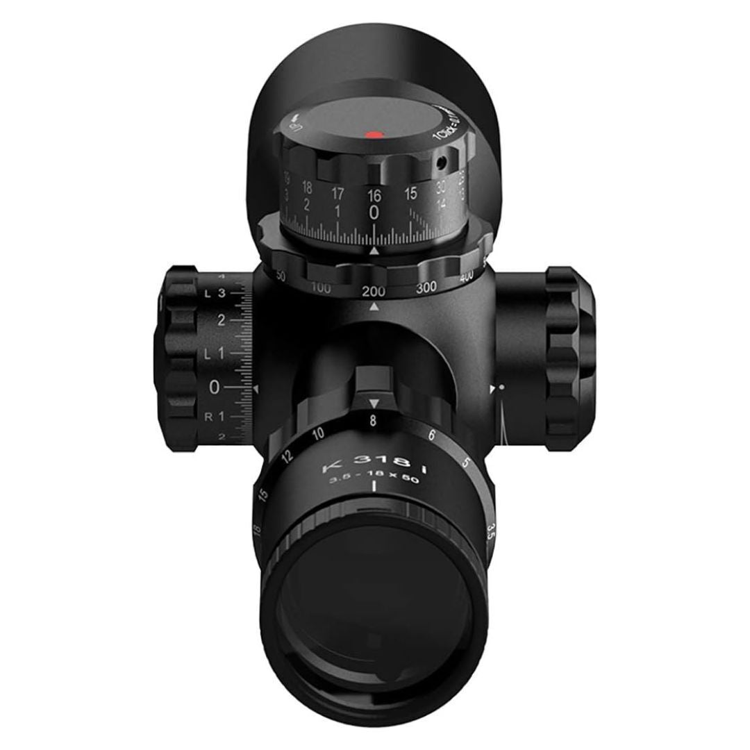 SWAROVSKI OPTIK Kahles K318i 3.5 to 18x50i Riflescope with MOAK MOA Reticle