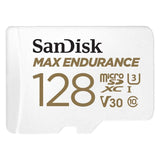 SanDisk MAX ENDURANCE UHS-I MicroSDXC 128GB Memory Card with Micro SD Adapter and 100MBPS Read Speed