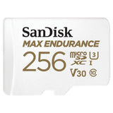 SanDisk MAX ENDURANCE UHS-I MicroSDXC 256GB Memory Card with Micro SD Adapter and 100MBPS Read Speed