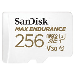 SanDisk MAX ENDURANCE UHS-I MicroSDXC 256GB Memory Card with Micro SD Adapter and 100MBPS Read Speed