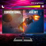 Sceptre 27-Inch 2560 x 1440 QHD LED Monitor with IPS Panel, Build-In Speakers, and 144Hz RR (Black)