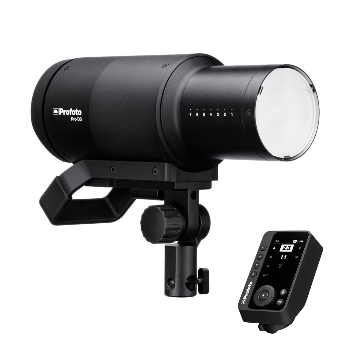 Profoto Pro-D3 1250W Industrial-Grade Monolight with Profoto Connect Pro Wireless Transmitter Bundle