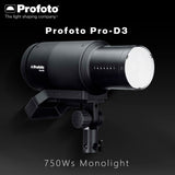 Profoto Pro-D3 Industrial-Grade Monolight with Fast Recycling Time and Three Flash Modes (750W)