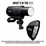 Profoto Pro-D3 1250W Industrial-Grade Monolight with Profoto Softbox 3-Feet Octa (Silver) Bundle