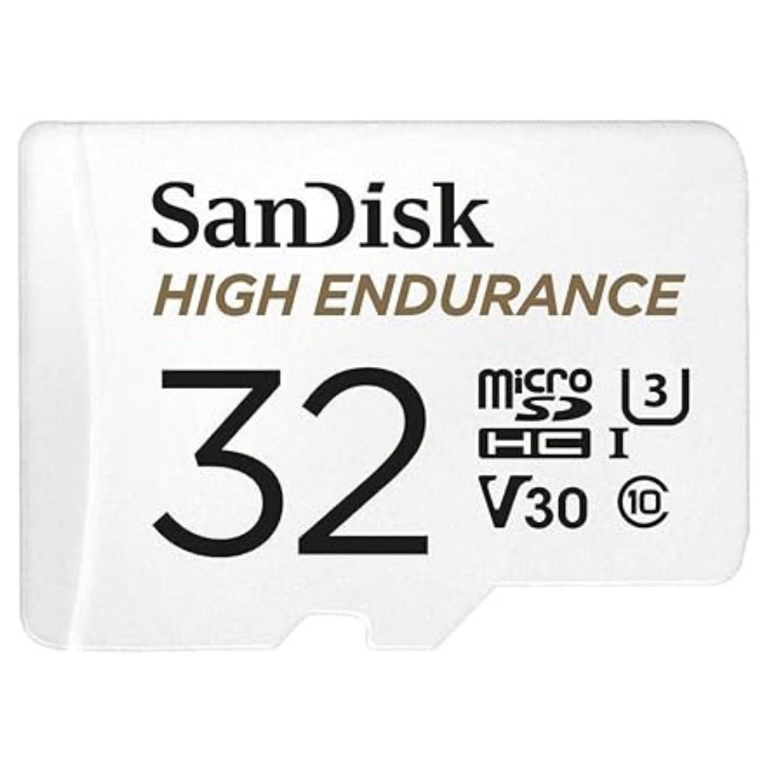 SanDisk High Endurance UHS-I MicroSDHC Memory Card with SD Adapter and 100MBPS Read Speed (32GB)