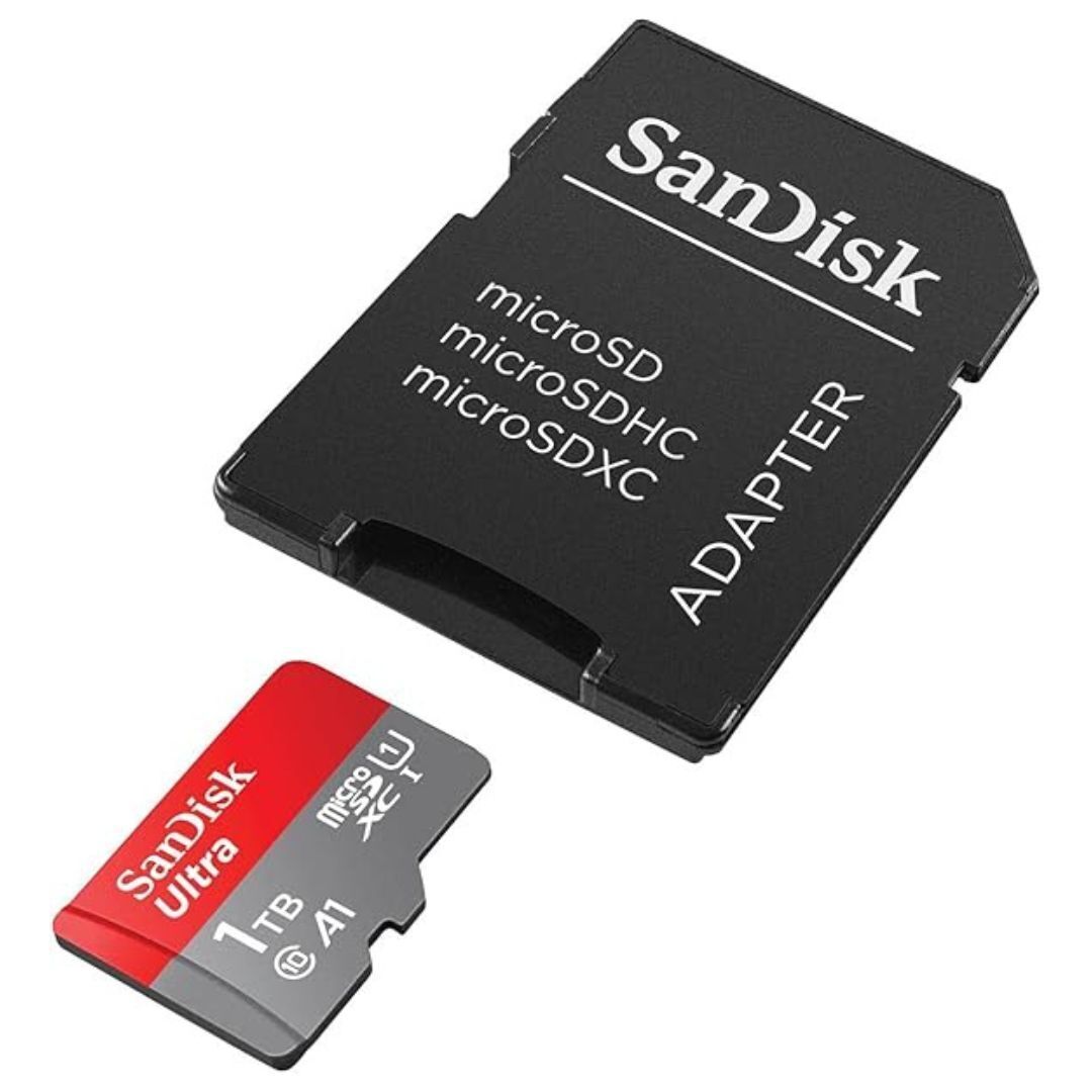 SanDisk Ultra UHS-I MicroSDXC Memory Card with SD Adapter and 150MBPS Speed for Smartphones (1TB)