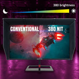 Sceptre 32-Inch 2560x1440 QHD 144Hz Edgeless IPS LED Monitor with Gaming Blinders and HDR400 (Black)