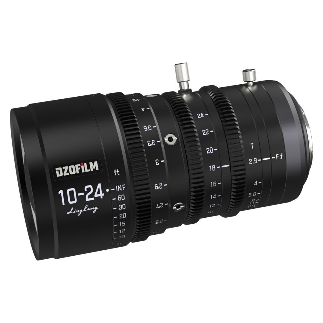 DZOFilm Linglung 10-24mm and 20-70mm T2.9 MFT Parfocal Professional Zoom Cine Lens Bundle (Black)