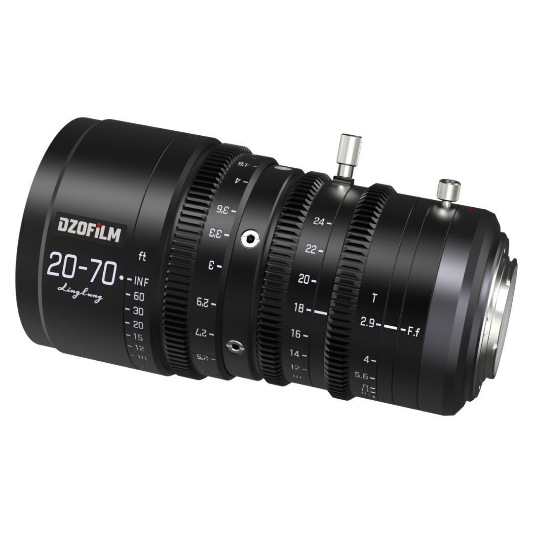 DZOFilm Linglung 20-70mm T2.9 MFT Parfocal Professional M43 Mount Zoom Cine Lens (Black)