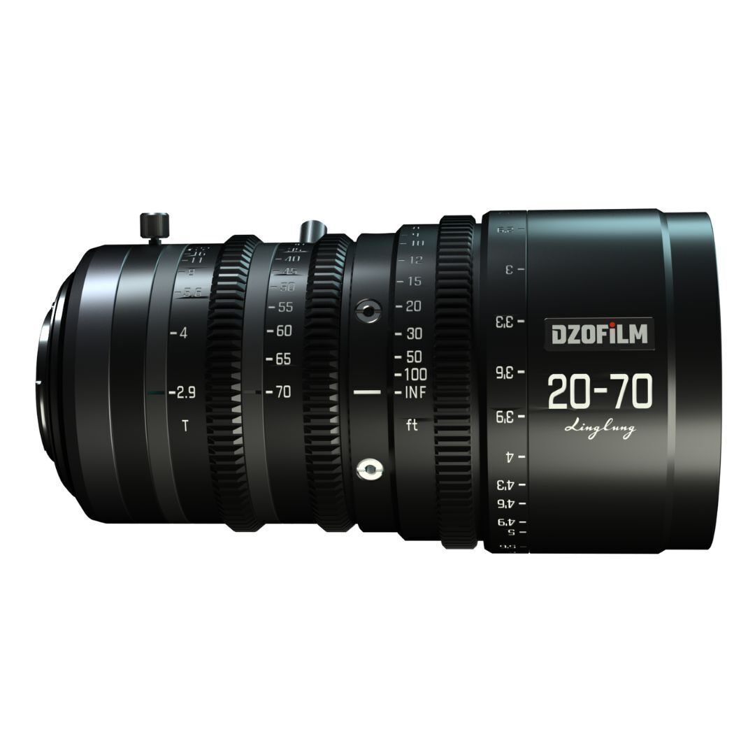 DZOFilm Linglung 20-70mm T2.9 MFT Parfocal Professional M43 Mount Zoom Cine Lens (Black)