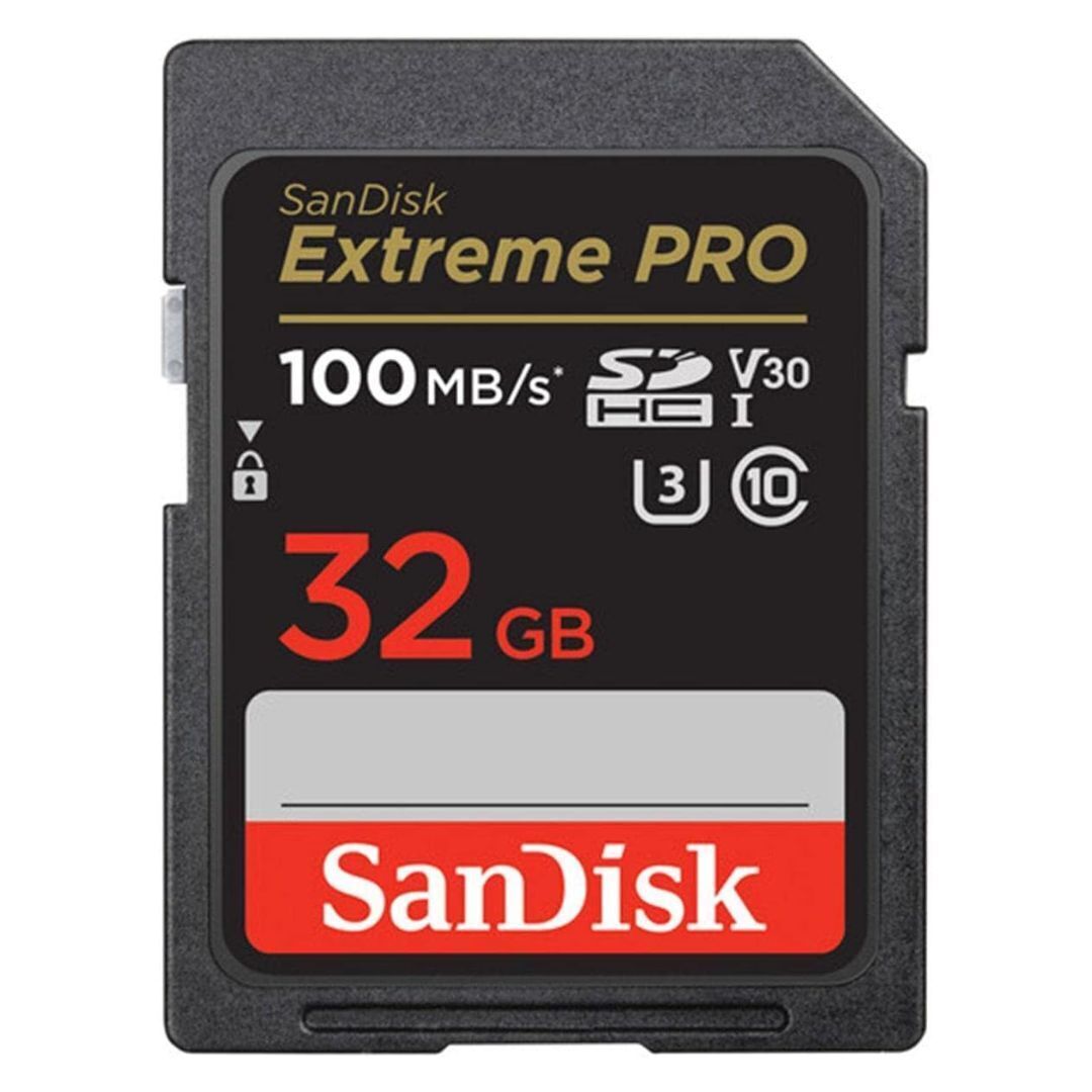 SanDisk Extreme Pro SDHC UHS-I Memory Card with 100MBPS Read and 90MBPS Write (32GB, Black)