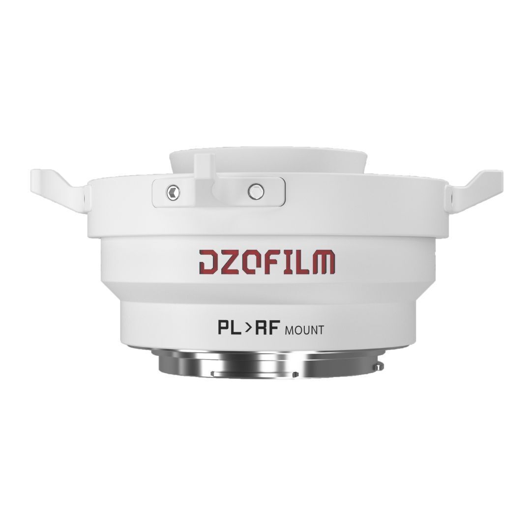 DZOFilm Octopus Adapter for PL-Mount Lens to Canon RF Camera with Active-Locking System (White)
