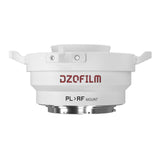 DZOFilm Octopus Adapter for PL-Mount Lens to Canon RF Camera with Active-Locking System (White)