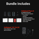 Hollyland Pyro H Wireless Video Transmission System with Hollyland Power Adapter Bundle