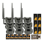 Spypoint FLEX-G36 Trail Camera (6-Pack) with Spypoint Lit-22 Lithium Battery Pack (6-Pack) Bundle