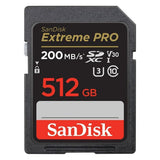 SanDisk Extreme Pro SDXC UHS-I Memory Card with 200MBPS Read and 140MBPS Write Speed (512GB, Black)