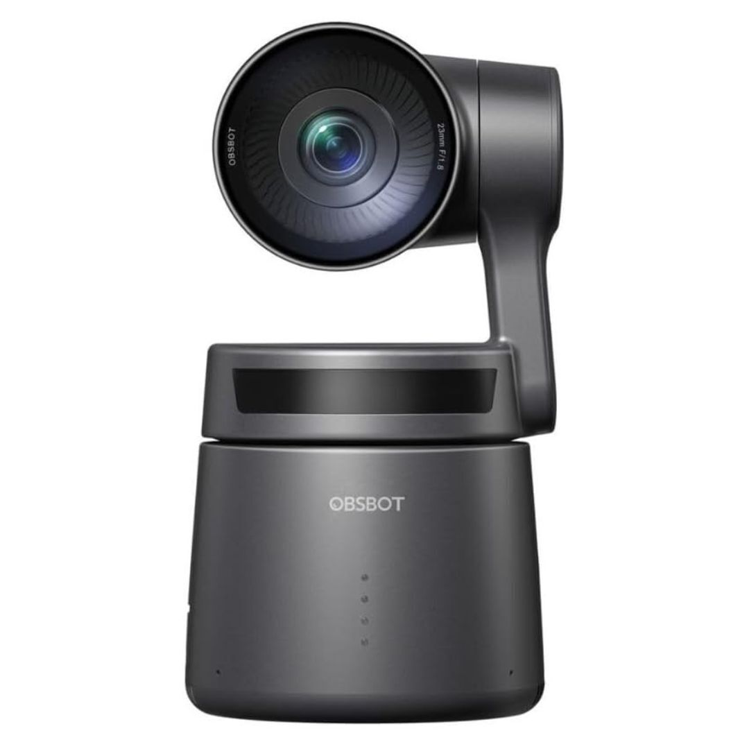 OBSBOT Tail Air AI-Powered 4K PTZ Streaming Camera with UHD Resolutions and NDI Connectivity (Black)