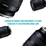 Tamron B060X 11-20mm F/2.8 Di III-A RXD Ultra Wide Lens for Fujifilm X APS-C Mirrorless Cameras