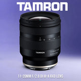Tamron B060X 11-20mm F/2.8 Di III-A RXD Ultra Wide Lens for Fujifilm X APS-C Mirrorless Cameras