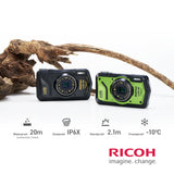 Pentax WG-8 All-Weather Camera with Heavy-Duty Construction and 5x Optical Zoom Lens (Green)