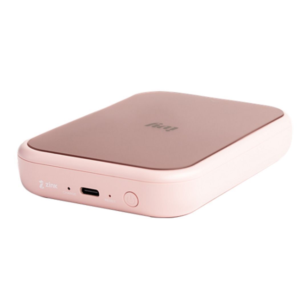 Canon IVY 2 Mini Compact Photo Sticker Printer with LED Light Bar and Built-In Battery (Blush Pink)