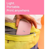 Canon IVY 2 Mini Compact Photo Sticker Printer with LED Light Bar and Built-In Battery (Blush Pink)