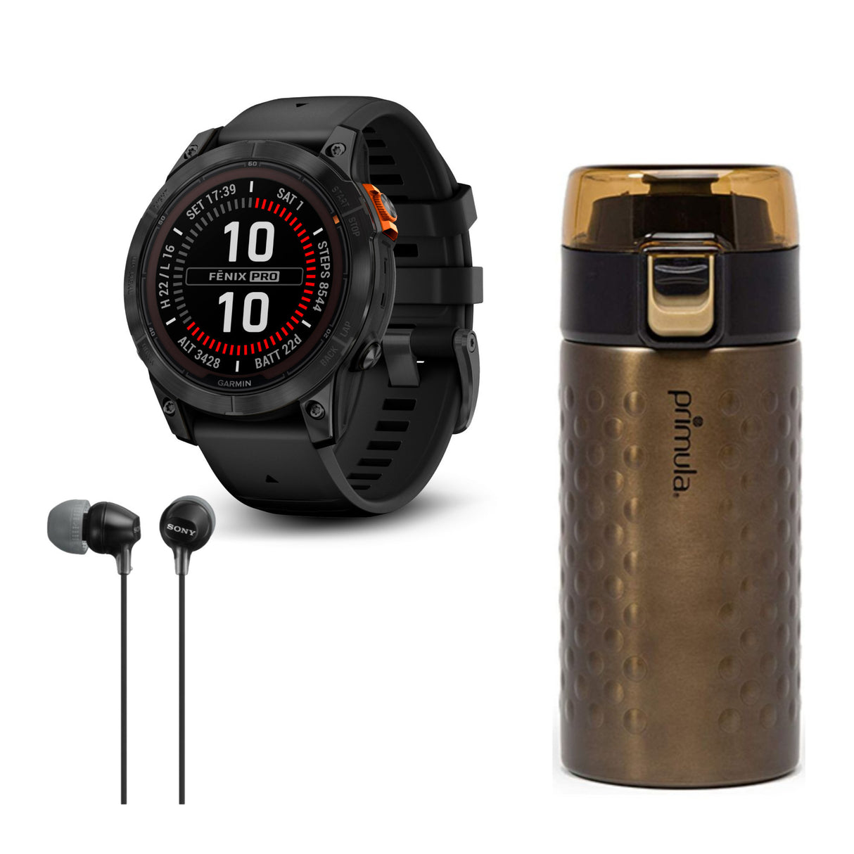 Garmin fenix 7 Pro Solar Edition Multisport GPS Smartwatch (Slate Gray, Black Band) Bundle