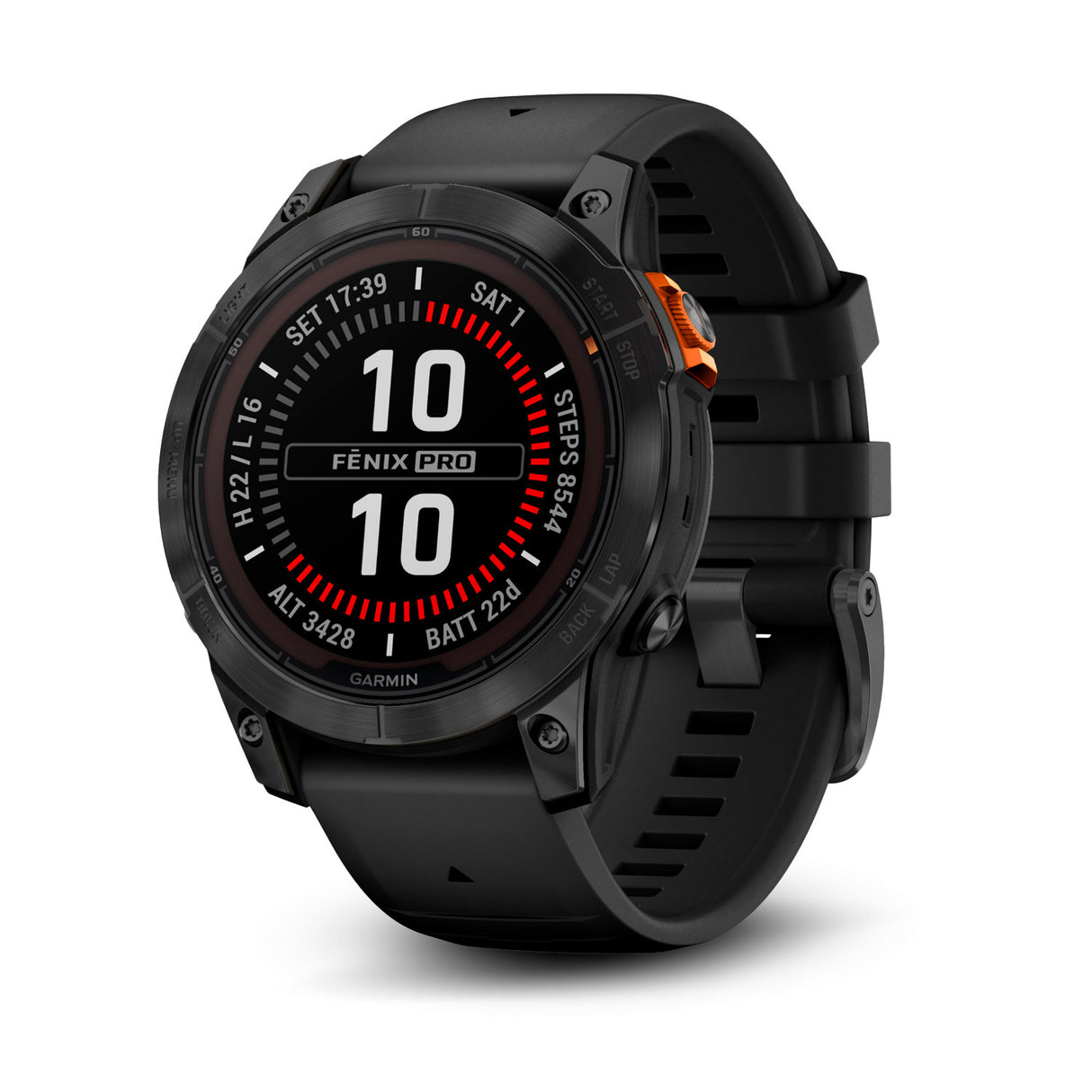 Garmin fenix 7 Pro Solar Edition Multisport GPS Smartwatch (Slate Gray, Black Band)