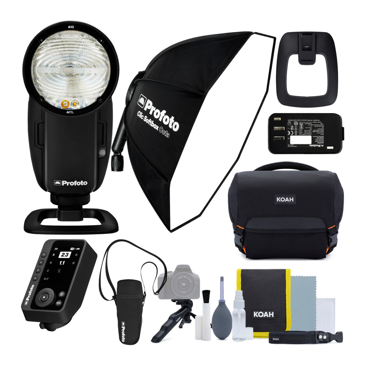 Profoto A10 On-Camera Flash Light for Nikon with Profoto Connect Pro Wireless Transmitter Bundle