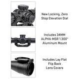 SIG SAUER Tango-MSR 5-30 x 56mm 34mm Tube Riflescope (MOA Milling 2.0 Illuminated Reticle, Black)