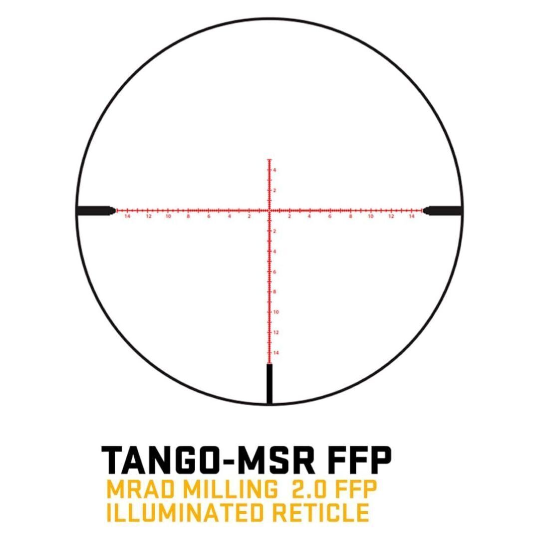 SIG SAUER Tango-MSR 5-30 x 56mm 34mm Tube Riflescope (MRAD Milling 2.0 Illuminated Reticle, Black)
