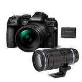 OM SYSTEM OM-1 Mark II Mirrorless Camera with 12-40mm f2.8 Lens with 40-150mm f2.8 Lens Bundle