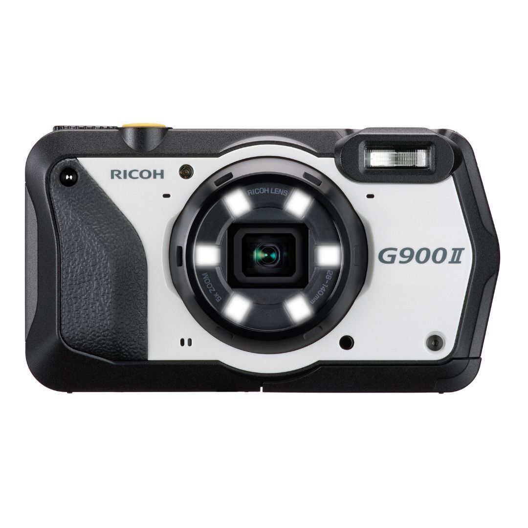 RICOH G900 II Waterproof Camera with Camera Memo Feature and 20 Megapixels (Black and Pearl White)