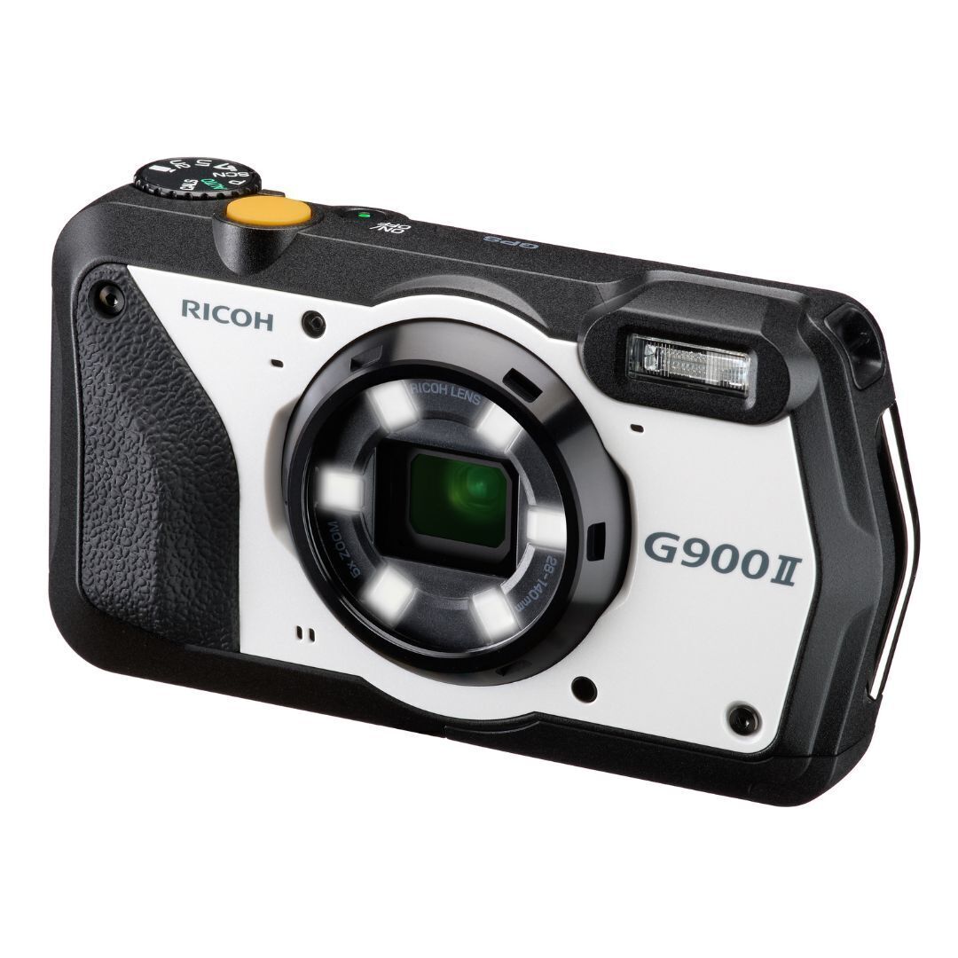 RICOH G900 II Waterproof Camera with Camera Memo Feature and 20 Megapixels (Black and Pearl White)