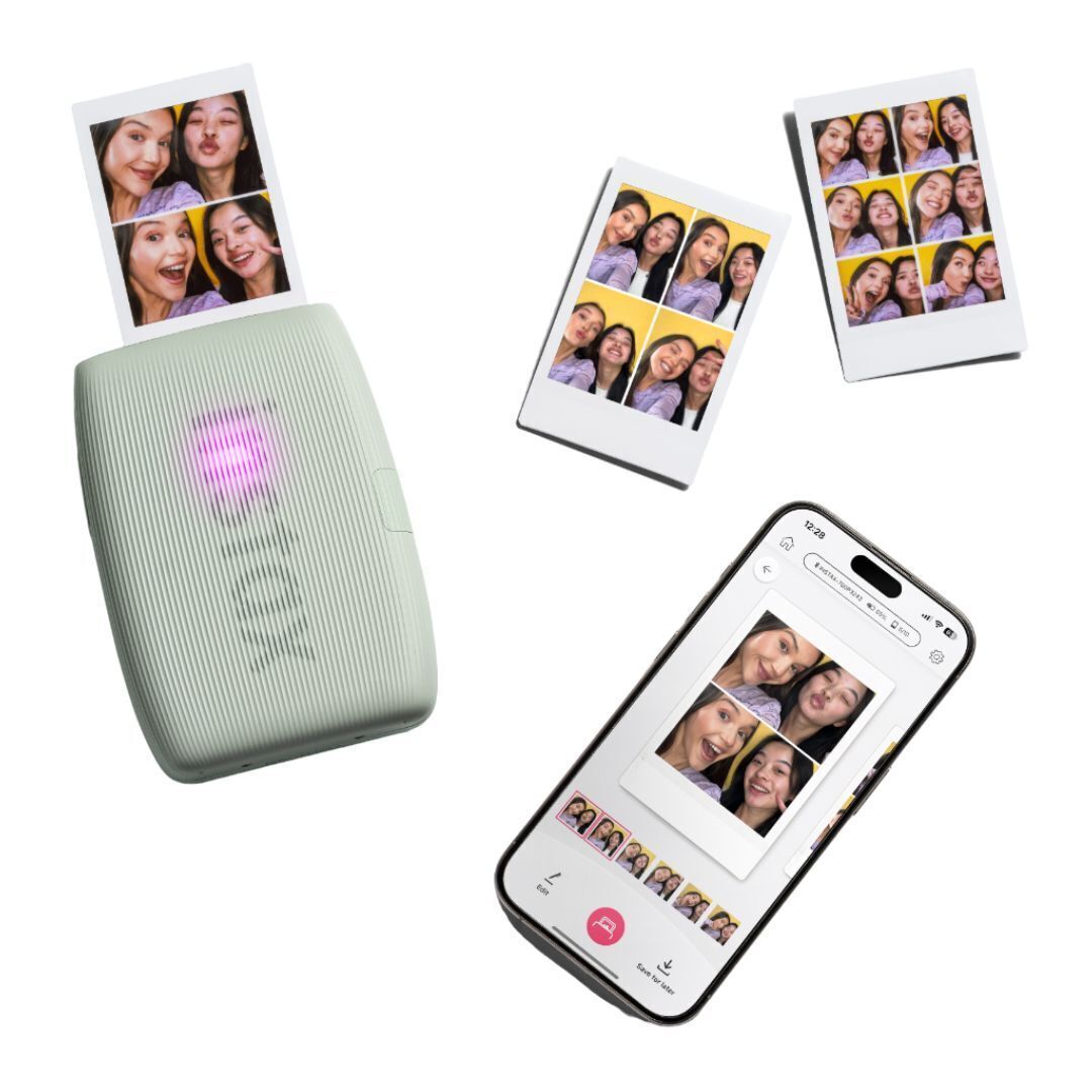 Fujifilm Instax Mini Link 3 Compact Smartphone Printer with Instax AiR Studio App (Sage Green)