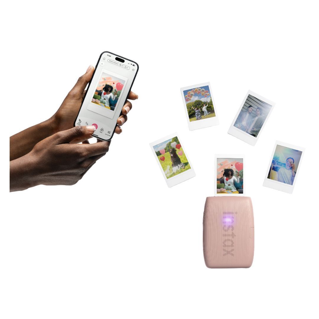 Fujifilm Instax Mini Link 3 Compact Smartphone Printer with Instax AiR Studio App (Rose Pink)