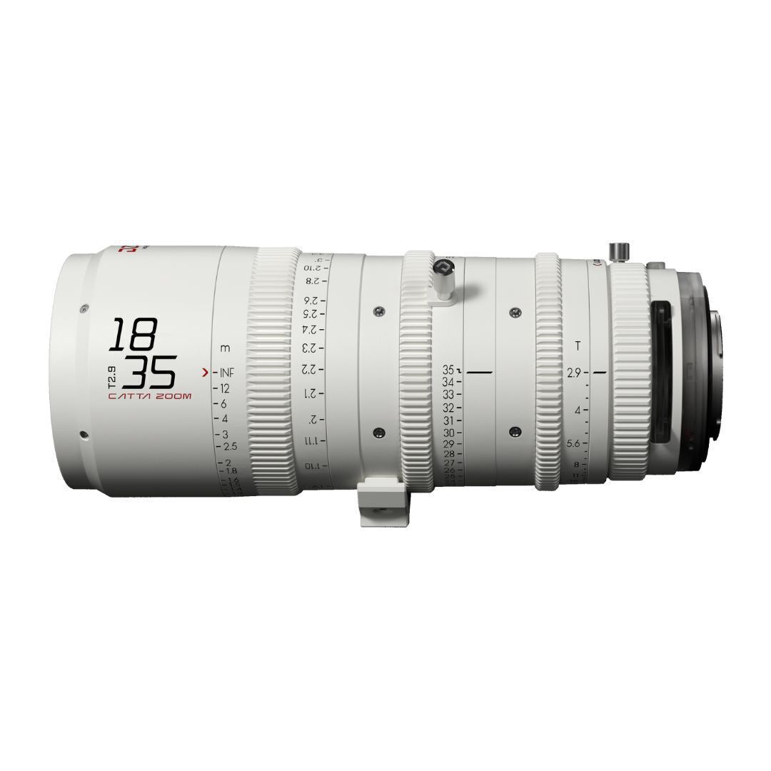 DZOFilm Catta FF 18 to 35mm T2.9 Cine Zoom Lens for Sony E Camera with Parfocal Design (White)