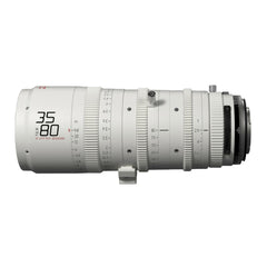 DZOFilm Catta FF 35 to 80mm T2.9 Cine Zoom Lens for Sony E Camera with Parfocal Design (White)