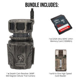Stealth Cam Revolver 36MP 360 Degree Cellular Trail Camera with 32GB Memory Card and Card Reader