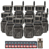 Stealth Cam Revolver 360 Degree Cellular Trail Camera 10-Pack with Ten 32GB Cards and Reader