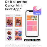 Canon IVY 2 Mini Compact Photo Sticker Printer with LED Light Bar (Blush Pink) Bundle