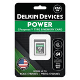 Delkin Devices Power 256GB CFexpress Type B G4 Memory Card with 1780 MBPS Max Read Speed