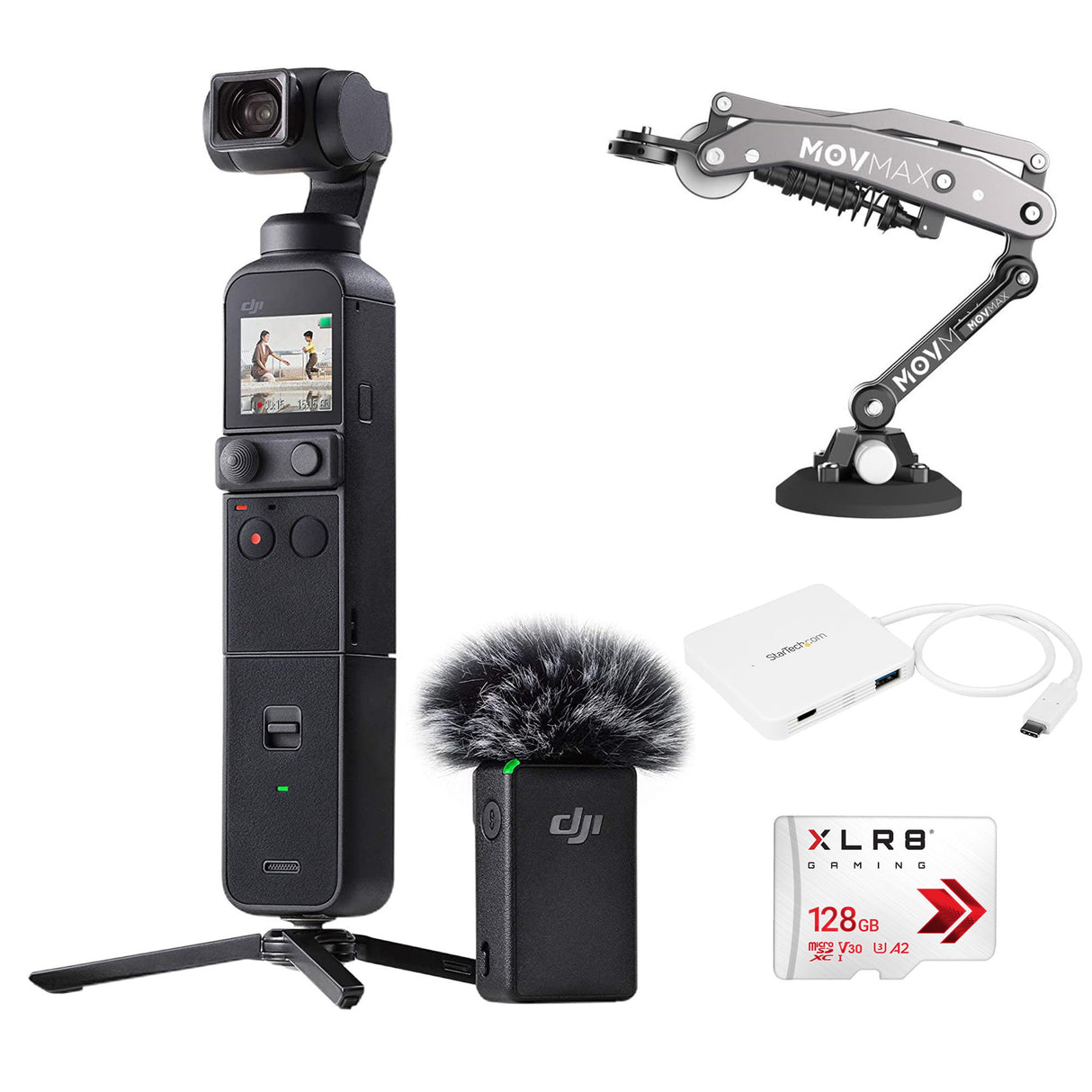 DJI Pocket 2 Gimbal Creator Combo with Blade Arm for DJI Pocket 3 and Insta 360 Cameras Bundle