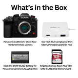 Panasonic LUMIX GH7 Micro Four-Thirds Mirrorless Camera Body with 128GB SD Card and USB-C Hub Bundle