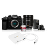 Panasonic LUMIX GH7 Micro Four-Thirds Mirrorless Camera with 2-Pack Batteries and Charger Bundle