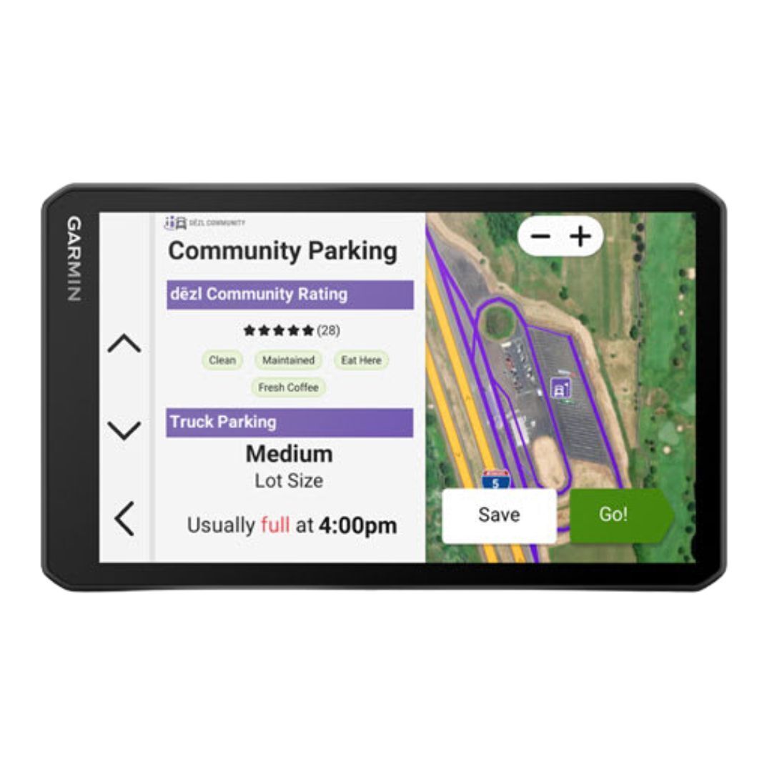 Garmin dezlCam OTR725 7-Inch GPS Truck Navigator with Built-In Dash Cam and Touch Display (Black)