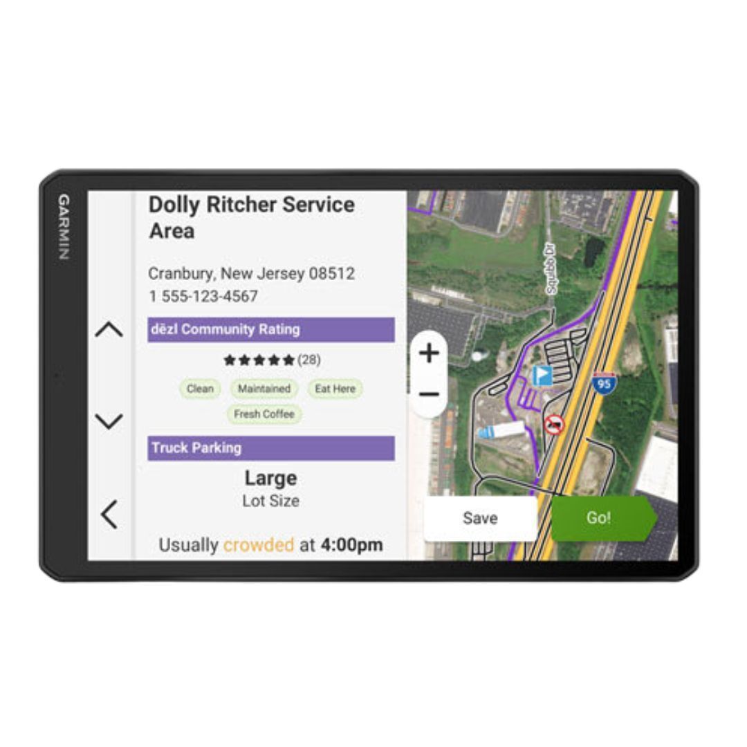 Garmin dezlCam OTR1020 GPS Truck Navigator with 10-Inch 1080p Touchscreen Display (Black)
